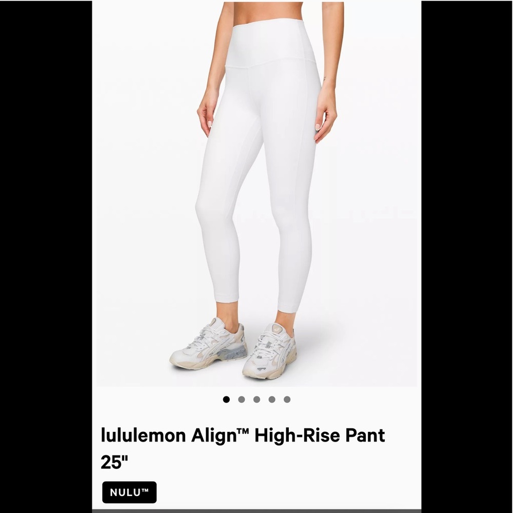 lululemon Align™ High-Rise Pant 25" size 6 WORN ONCE